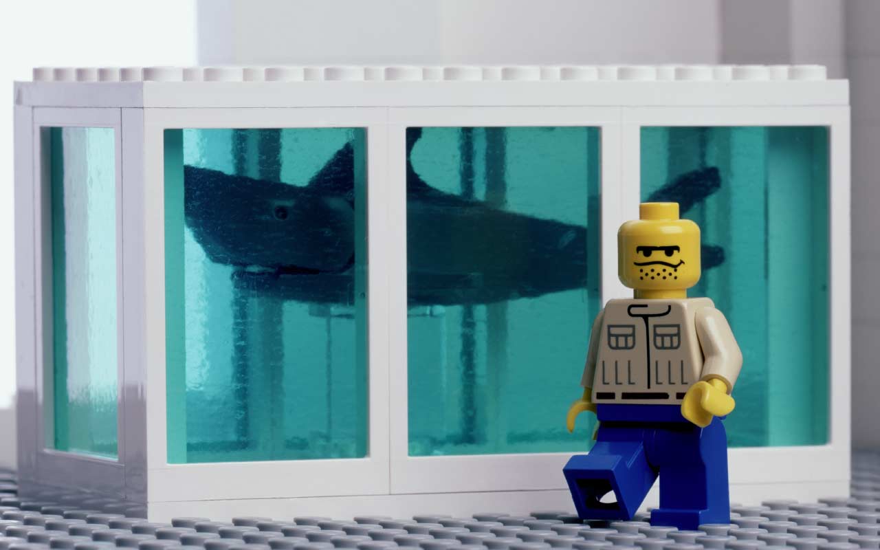 Hirst’s Shark Tank Lego by The Little Artists